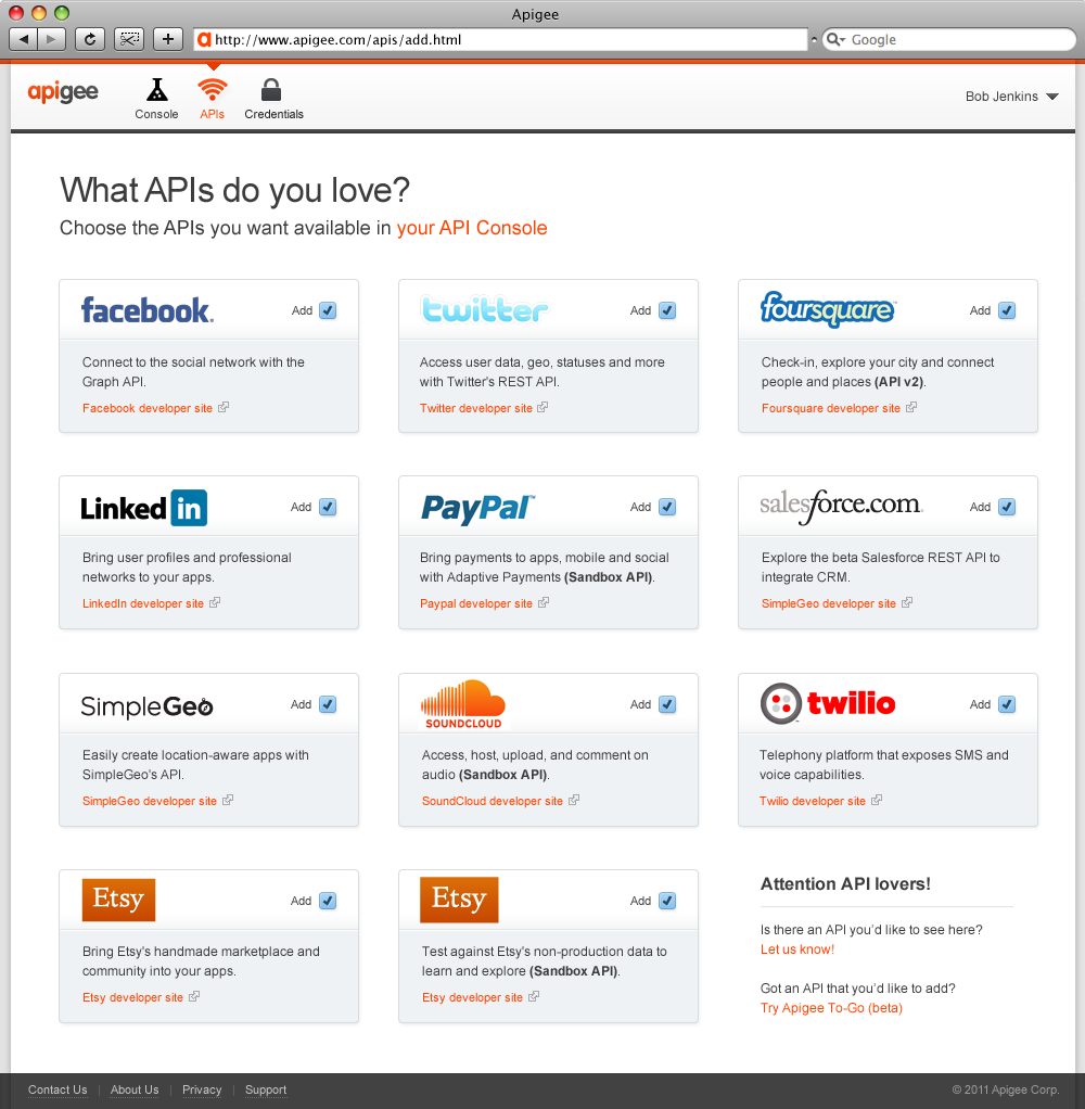 Apigee: Add APIs